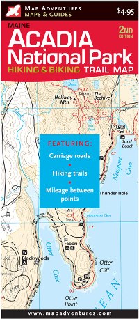 Acadia National Park Trail Map - Paper